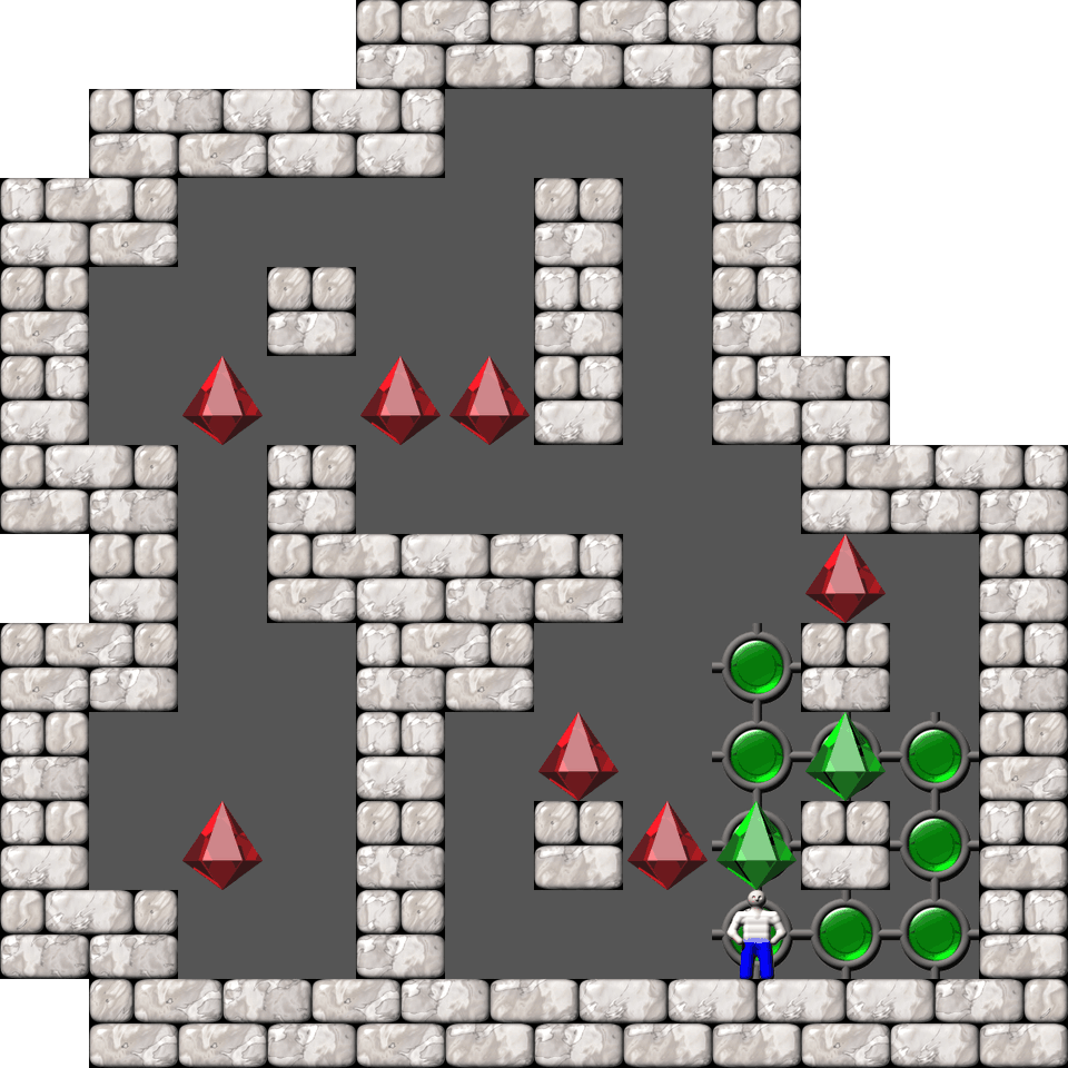 Sokoban Alberto Garcia Arranged level 52